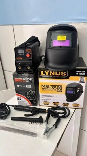 Inversora 120A + Máscara de Solda - Entrega Imediata