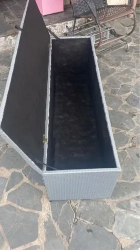 Puff baú recamier cama de casal 