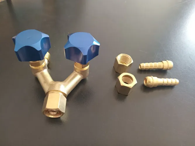 Conexão em Y Dupla Saída Oxigênio/Argonio SM