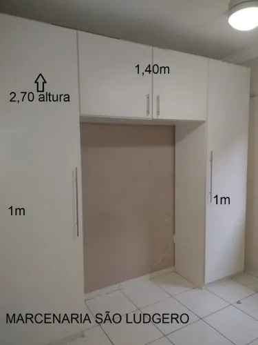 Armário Quarto para cama Embutida