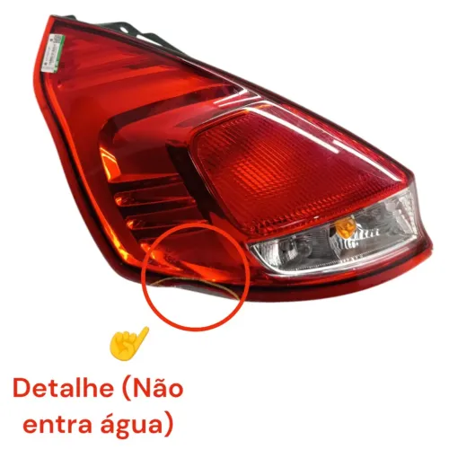 Lanterna Traseira Esquerda Com Detalhe New Fiesta 2014 2015