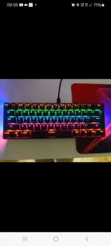 Teclado Mecânico RGB Gamer
