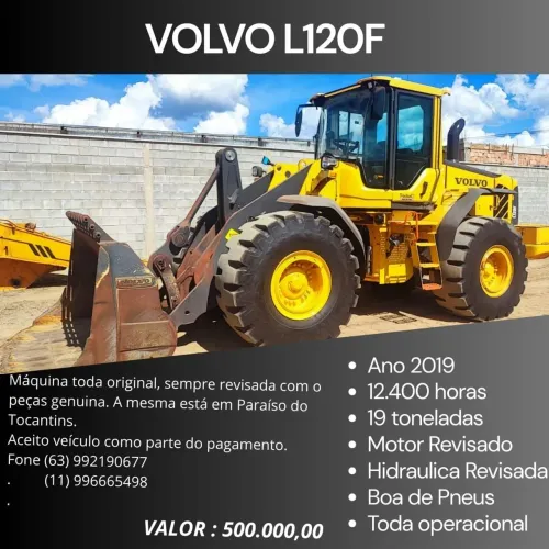 Pá Carregadeira Volvo L120F