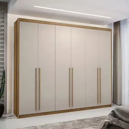 GUARDA ROUPA DUBAI MAJESTIC 6P 100% MDF R$2049,90 Á VISTA PAGA SÓ NA ENTREGA EM ATÉ 12x