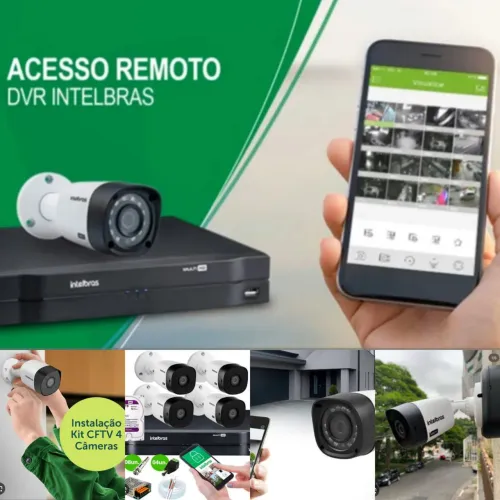 Câmera e Dvr de segurança Intelbras faça seu orçamento aceitamos cartões e parcelamos. 