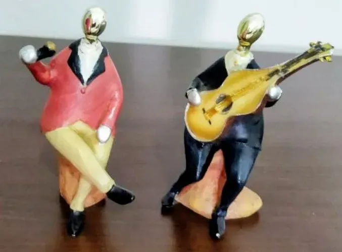 Conjunto de 2 Músicos Decorativos