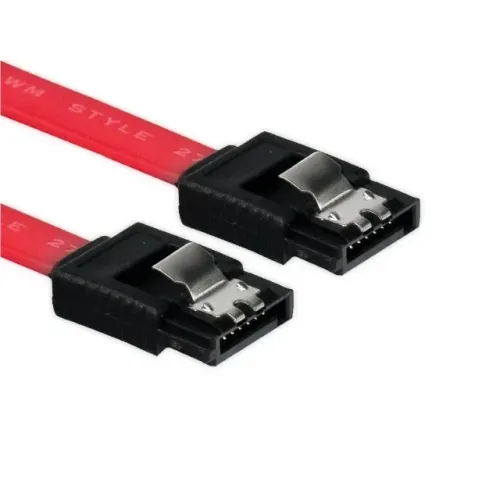 Cabo de Dados SATA II 180º 3GBs PlusCable PC-CBST04 com Trava - WZetta