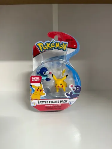Bonecos Pokémon Pikachu e Popplio