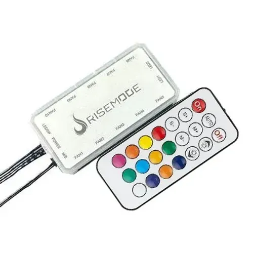 Controladora de Fan Rise Mode com Controle ARGB 5V *Fan 6 Pinos para 10 Fans - WZetta