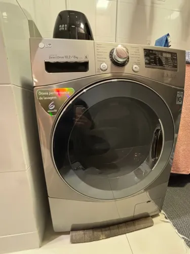 Máquina lava e seca LG inox