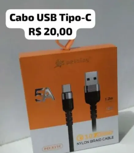 Cabo USB Tipo-C - 20,00