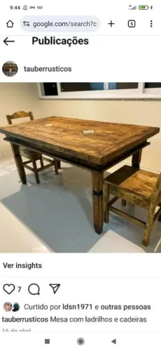 Mesa de Jantar em Madeira Rústica fabrico por encomenda!!