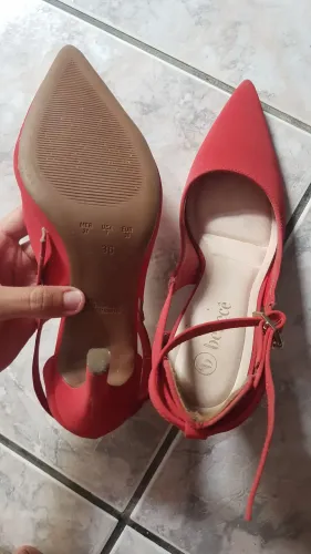 Salto Alto Vermelho Bebecê