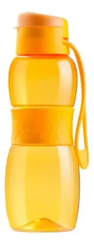 Garrafa Esportiva Avon 500ml Com Cinta Amarelo - R$20,00