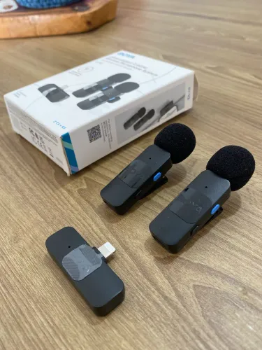 Microfone lapela sem fio BOYA lightning