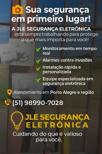 Instalação de câmeras.