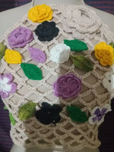 Cropped em croche