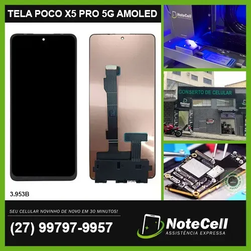 Tela/Display P/ Poco X5 Pro 5G AMOLED - Instalação em 30 min!