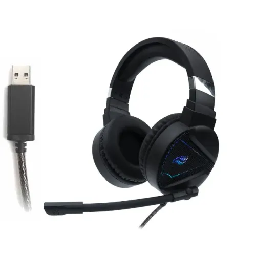 Headset Gamer C3Tech Hatchet PH-G730BK Led Rgb Surround 7.1 (Conexão USB) - WZetta