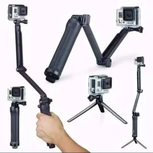 Bastao de selfie 3 way para gopro insta e cameras esportivas