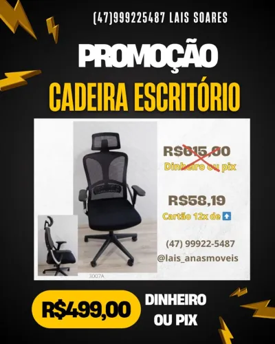 Cadeira de Escritório PROMOÇÃO 