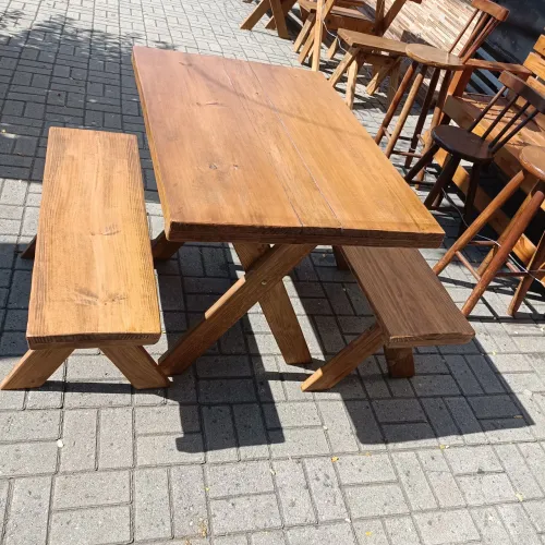 Mesa nova rústica para restaurante lanchonete Bar adega pizzaria casa sítio pousada 