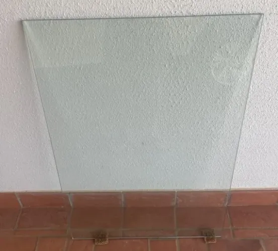 Tampo De Mesa Em Vidro Temperado 10mm Incolor - Retangular 66cm x 96cm  