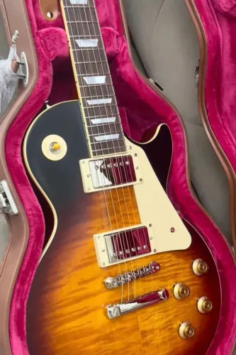 Guitarra Epiphone Les Paul Reissue 1959 Inspired By Gibson c/ captadores Gibson de fábrica