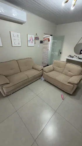 Vendo sofá 2 e 3 lugares de linho