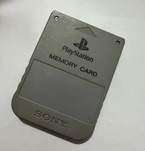 Memory Card Ps1 Clássico Cinza