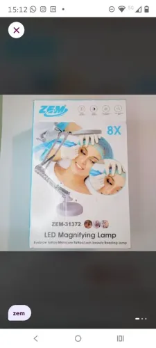 Luminária com lupa led