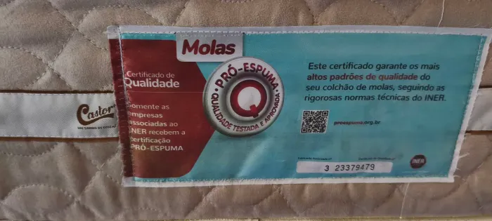Cama Box + Colchão Casal Castor Gold Star Pocket (Molas Ensacadas)
