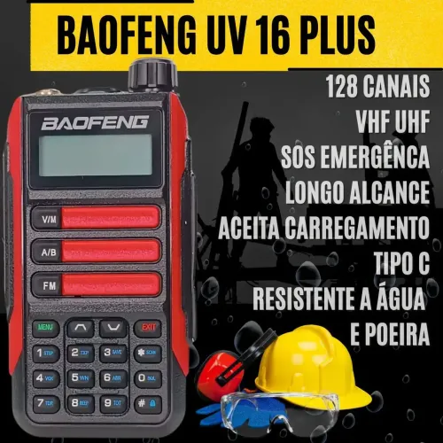 RADIO BAOFENG UV16 PLUS LACRADOS, PREÇO DE REVENDA!