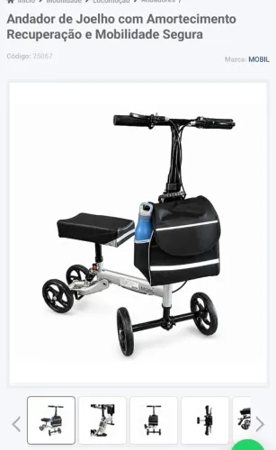 Patinete / triciclo ortopédico joelho 