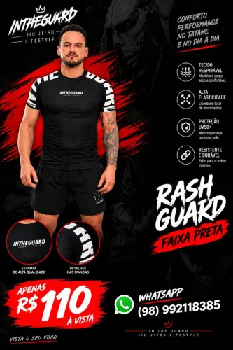 Rash guard faixa preta