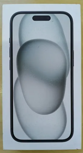 CAIXA VAZIA IPHONE 15 BLACK 128GB - COM ENCARTES
