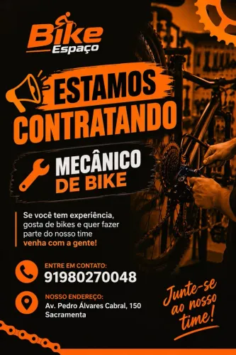 Vaga de emprego: mecânico de bike
