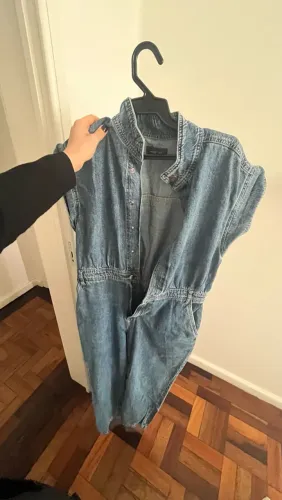 Macacão jeans Marfino