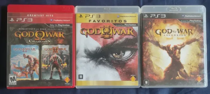 Jogos ps3 God of War / lote / kit / saga / usado