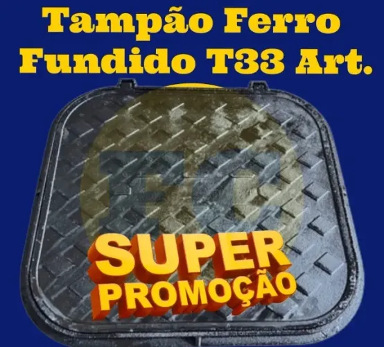 Tampão ferro fundido T33(60X60)Garagem-Juiz de Fora-MG 32- *