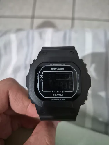 Relógio Mormaii Masculino wave preto Mo0300jb/8p  Semiusado Intacto