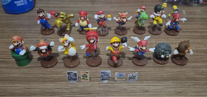 MARIO CHOCO EGG, LOTE COMPLETO EDIÇÃO ANIVERSÁRIO SUPER MARIO