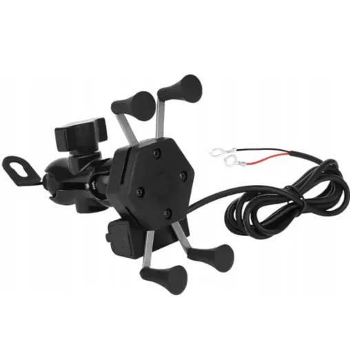 Suporte Celular Moto Garra X Com Carregador Universal Usb