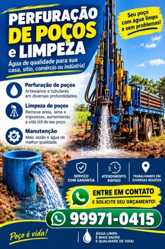 Limpeza de poços artesiano