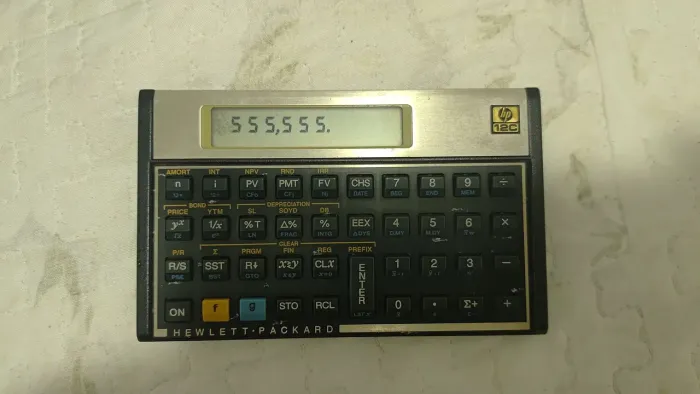 Calculadora financeira HP 12C usada