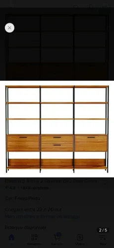 Estante para sala/ escritório