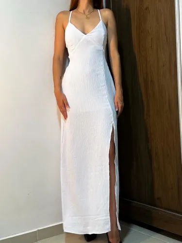 Vestido longo com bojo