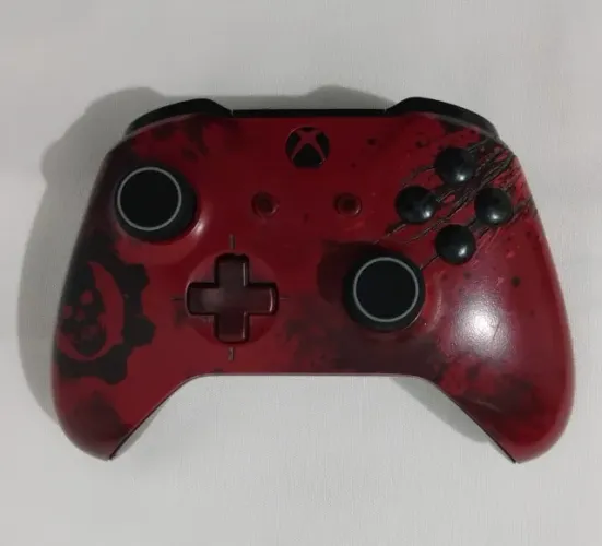 Controle Sem Fio Xbox One Edição Limitada Gears of War 4 Crimson Omen