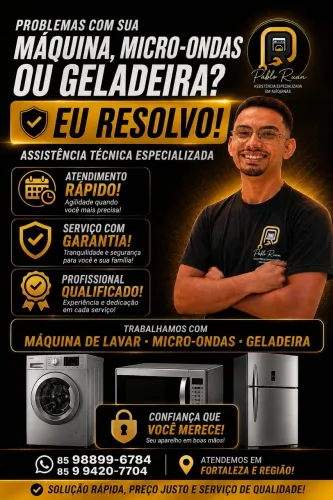 CONCERTO E MANUTENÇÃO EM MÁQUINA DE LAVAR 
