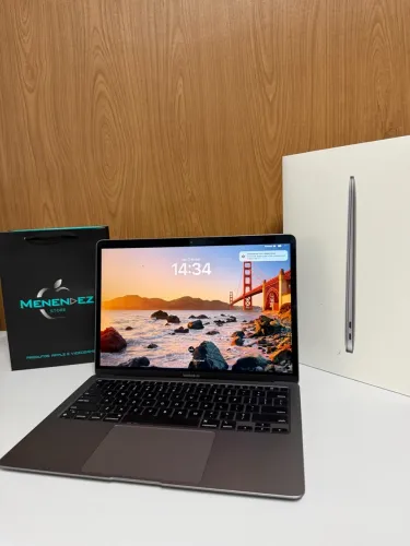 Macbook Air M1 2020 8gb / 256gb Space Gray, Bateria 100% é impecável com caixa! TROCAS